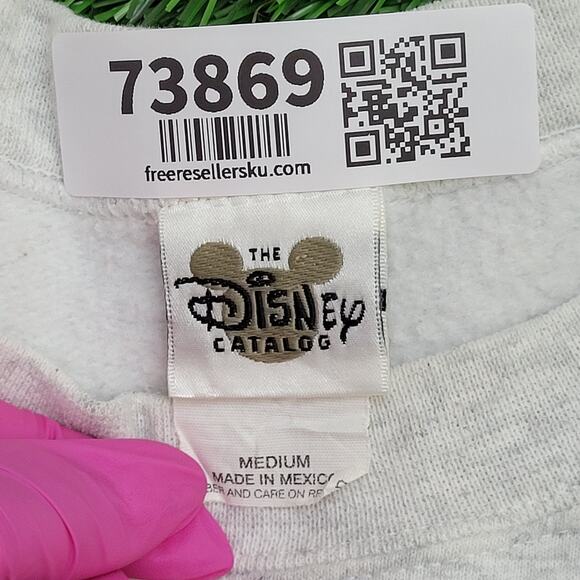 Vintage Disney Grumpy Sweatshirt Medium 21x24 Gray - Picture 7 of 15